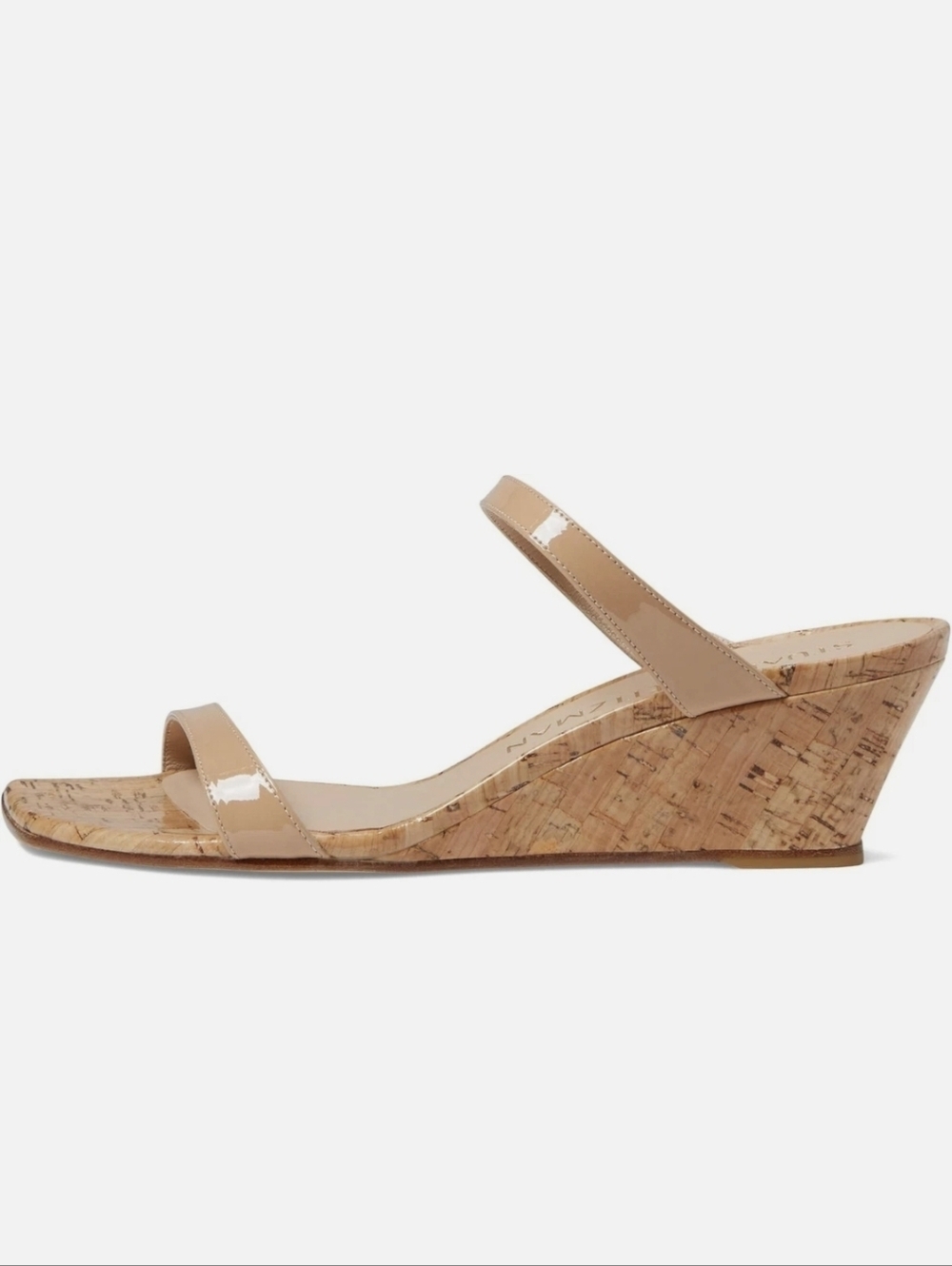 STUART WEITZMAN Womens Beige Cork Double Band Aleena Wedge Sandal 7 B MSRP $395 - Picture 5 of 16